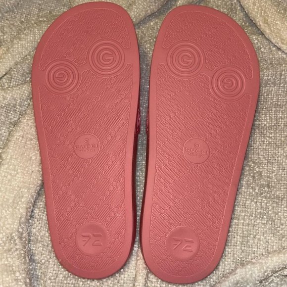 Gucci Women's Pink Slides - Picture 4 of 4